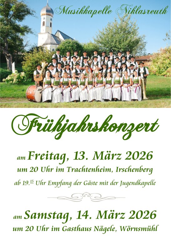 Frühjahrskonzert Musikkapelle Nilasreuth